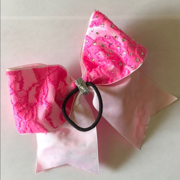 🎀 Bow - Pink Lace. - Picture 2 of 4